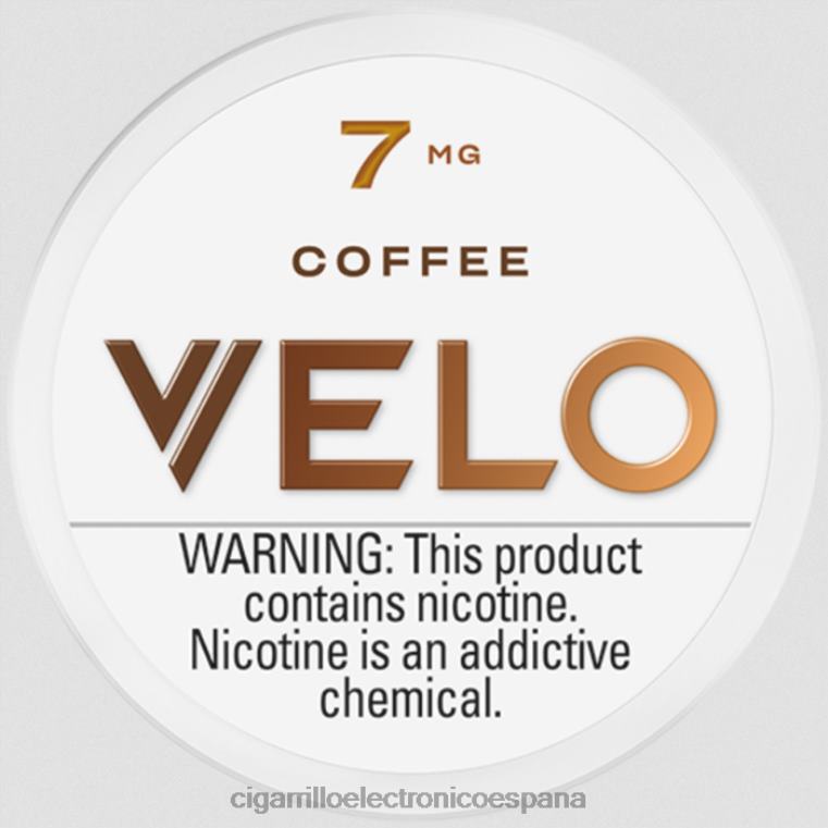 Cigarrillo Electrónico Recargable - café 6VL0651 VELO bolsa de nicotina 7 mg