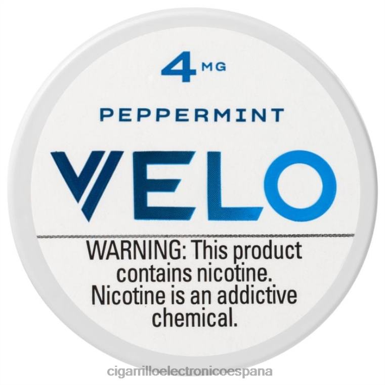 Cigarrillo Electrónico Recargable - menta 6VL0641 VELO bolsa de nicotina 4 mg