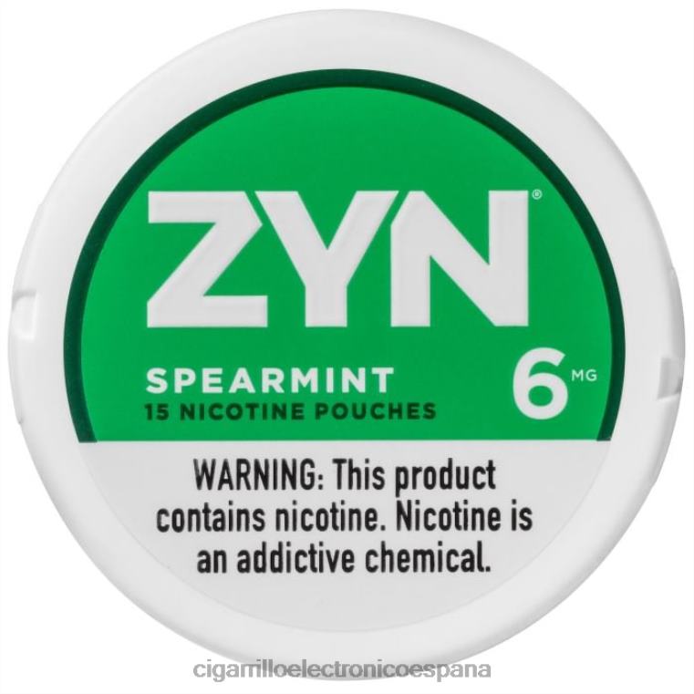 Cigarrillo Electrónico Sin Nicotina - menta verde 6VL0615 ZYN bolsa de nicotina 6 mg