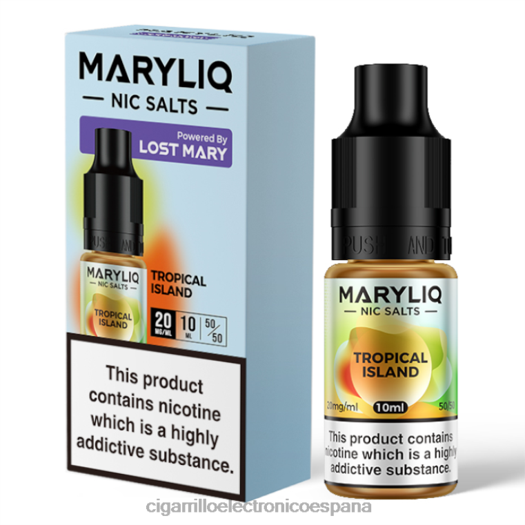 Cigarrillo Electrónico Recargable - isla tropical 6VL06461 LOST MARY MARYLIQ sales nic - 10ml - 20mg