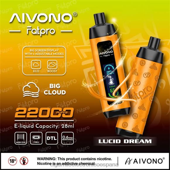 Cigarrillo Electronico España Comprar - Aivono Fatpro 22000 sueño lúcido NLH247