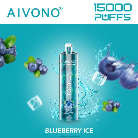 Cigarrillo Electrónico Blu - Aivono FATMAN 15000 hielo de arándanos NLH2414