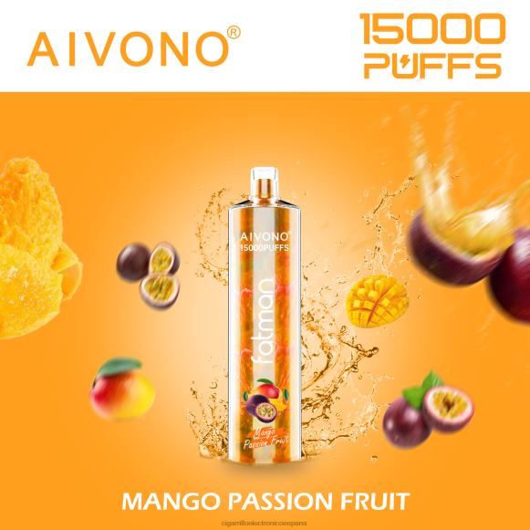 Cigarrillo Electronico España Comprar - Aivono FATMAN 15000 mango maracuyá NLH2419