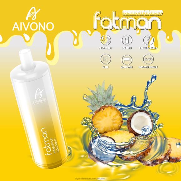 Cigarrillo Electrónico Estanco Precio - Aivono FATMAN 6800 coco piña NLH2429