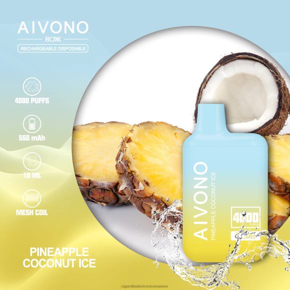 Cigarrillo Electronico España - Aivono AIM BOXX 4000 hielo de piña y coco NLH24222
