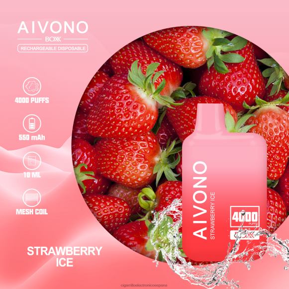Vapeo Al Por Mayor - Aivono AIM BOXX 4000 hielo de fresa NLH24226