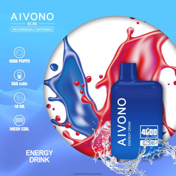 Venta Al Por Mayor De Cigarrillo Electronico - Aivono AIM BOXX 4000 bebida energética NLH24225