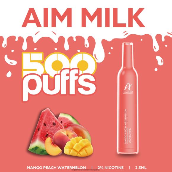 Cigarrillo Electrónico Marcas - Aivono AIM MILK 500 sandia mango durazno NLH24268