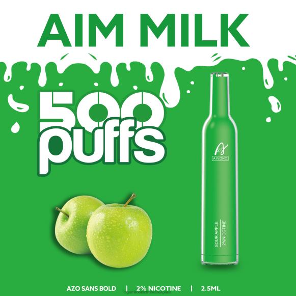 Cigarrillo Electrónico Precio - Aivono AIM MILK 500 manzana agria NLH24267