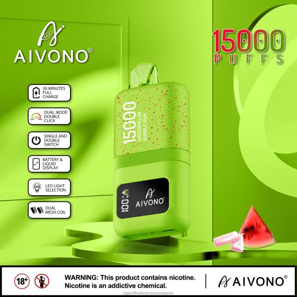 Cigarrillo Electrónico Estanco Precio - Aivono AIM magic 15000 chicle de sandía NLH2465