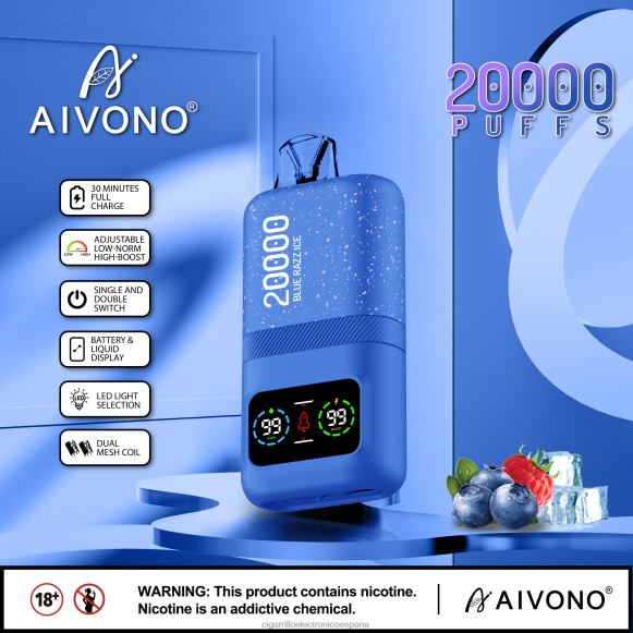 Cigarrillo Electronico España Comprar - Aivono AIM magic 20000 hielo azul NLH2479