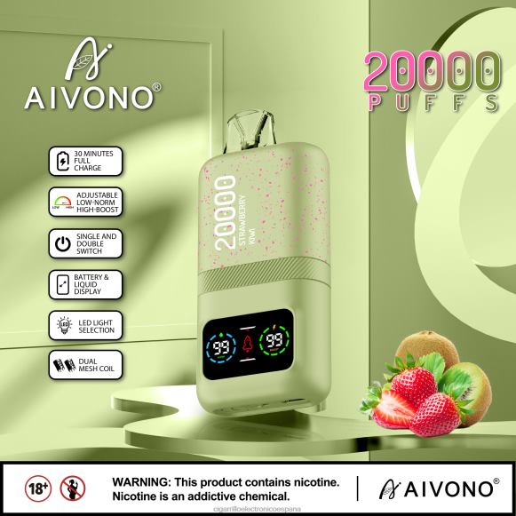 Venta Al Por Mayor De Cigarrillo Electronico - Aivono AIM magic 20000 kiwi fresa NLH2481