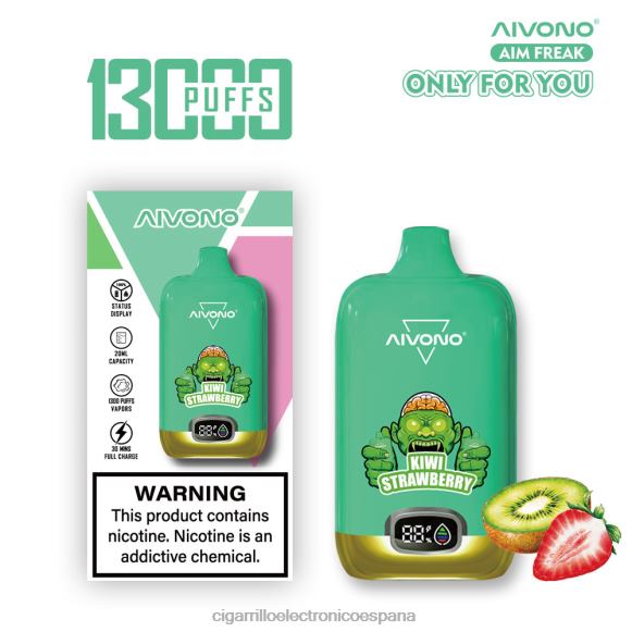 Cigarrillo Electronico España - Aivono AIM FREAK 13000 kiwi fresa NLH24246