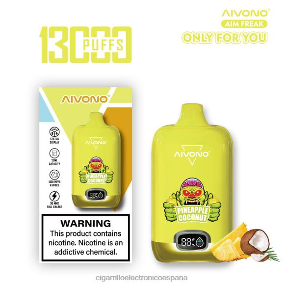 Cigarrillo Electronico Venta Mayoreo - Aivono AIM FREAK 13000 coco piña NLH24248