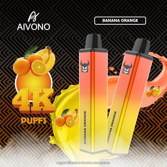 Cigarrillo Electronico España - Aivono AIM FREAK 4000 plátano naranja NLH24258