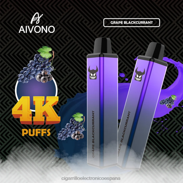 Cigarrillo Electronico España Comprar - Aivono AIM FREAK 4000 grosella negra de uva NLH24259