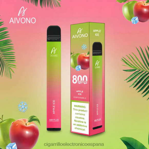 Cigarrillo Electrónico Blu - Aivono AIM PLUS 800 hielo de manzana NLH24170