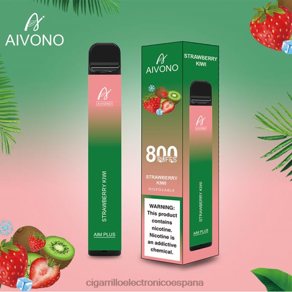Cigarrillo Electrónico Blu - Aivono AIM PLUS 800 kiwi fresa NLH24194