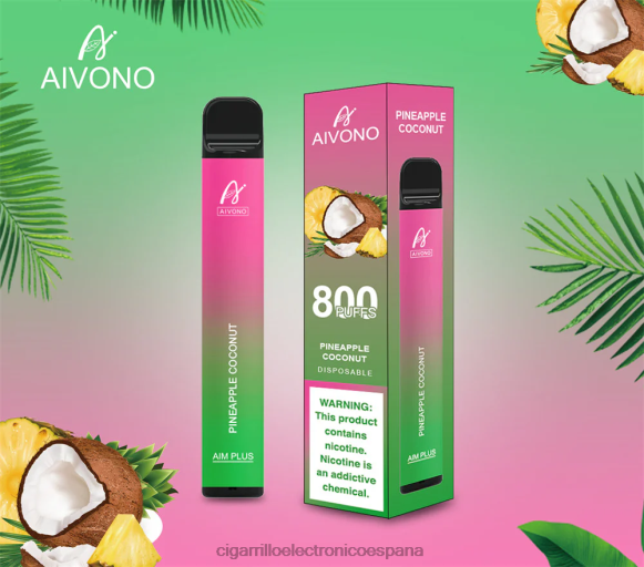 Cigarrillo Electronico Venta Mayoreo - Aivono AIM PLUS 800 coco piña NLH24200