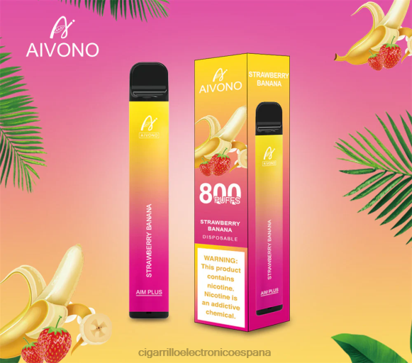 Tienda De Vapeo Al Po - Aivono AIM PLUS 800 plátano fresa NLH24192