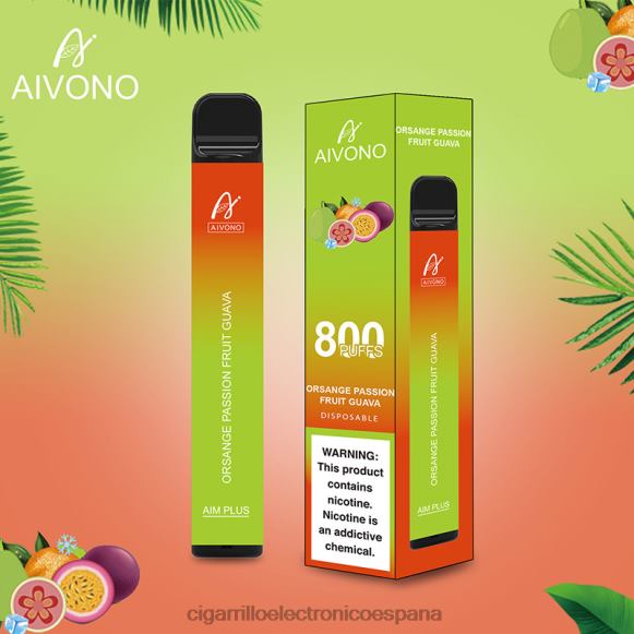 Venta Al Por Mayor De Cigarrillo Electronico - Aivono AIM PLUS 800 naranja maracuyá guayaba NLH24189