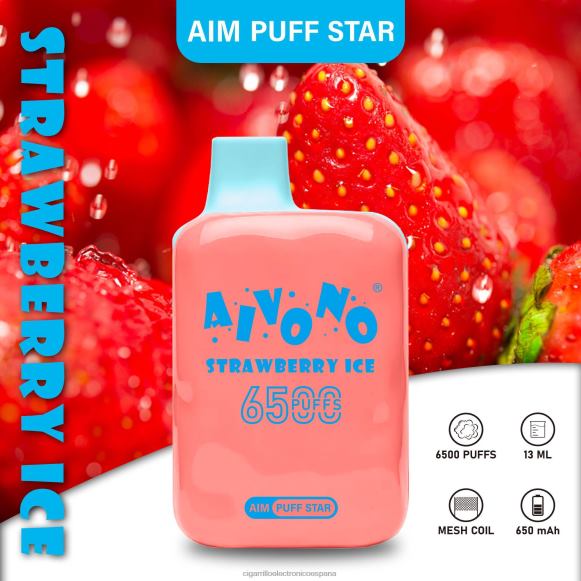 Tienda De Vapeo Al Po - Aivono AIM PUFF STAR 6500 hielo de fresa NLH24288