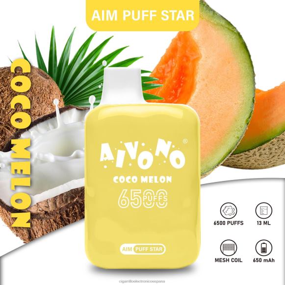 Venta Al Por Mayor De Cigarrillo Electronico - Aivono AIM PUFF STAR 6500 cocomelón NLH24297