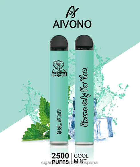 Cigarrillo Electrónico Blu - Aivono AIM SNAKE 2500 menta fresca NLH24302