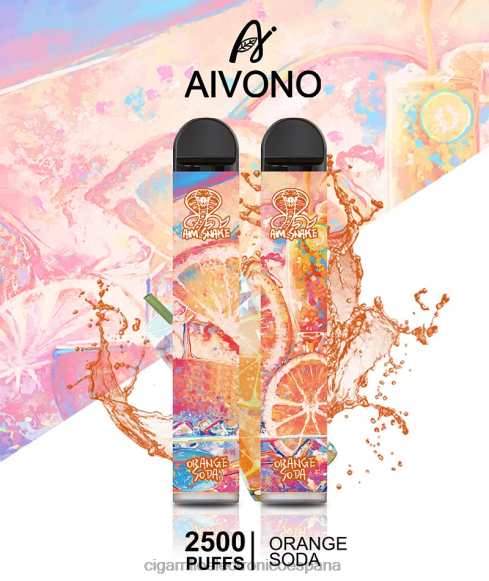 Cigarrillo Electrónico Blu - Aivono AIM SNAKE 2500 refresco de naranja NLH24314