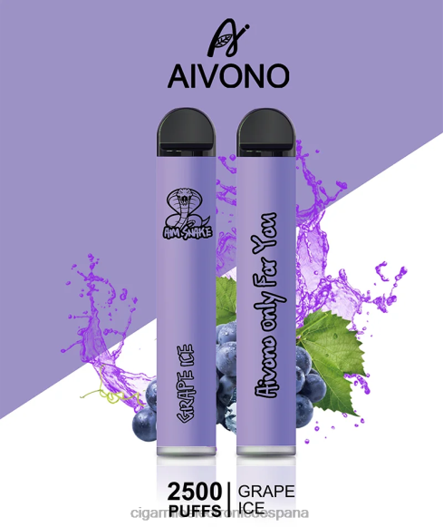 Cigarrillo Electronico España - Aivono AIM SNAKE 2500 hielo de uva NLH24306