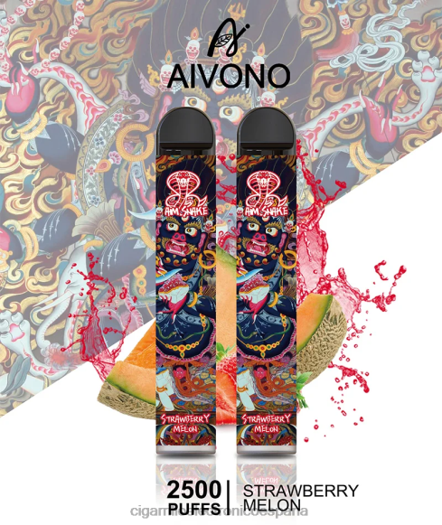 Cigarrillo Electronico Venta Mayoreo - Aivono AIM SNAKE 2500 melón fresa NLH24320