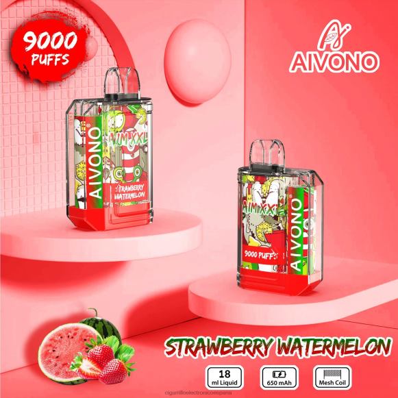 Cigarrillo Electrónico Estanco Precio - Aivono AIM XXL 9000 pegatina boca transparente sandia fresa NLH2453