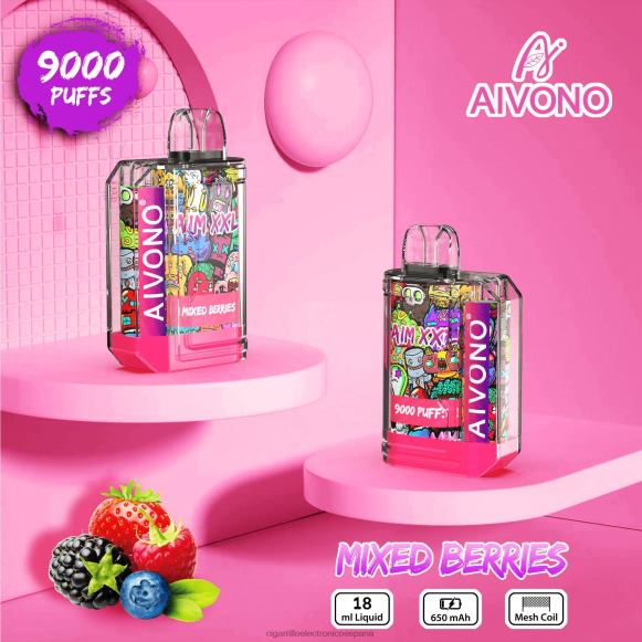 Cigarrillo Electrónico Precio - Aivono AIM XXL 9000 pegatina boca transparente bayas mixtas NLH2451
