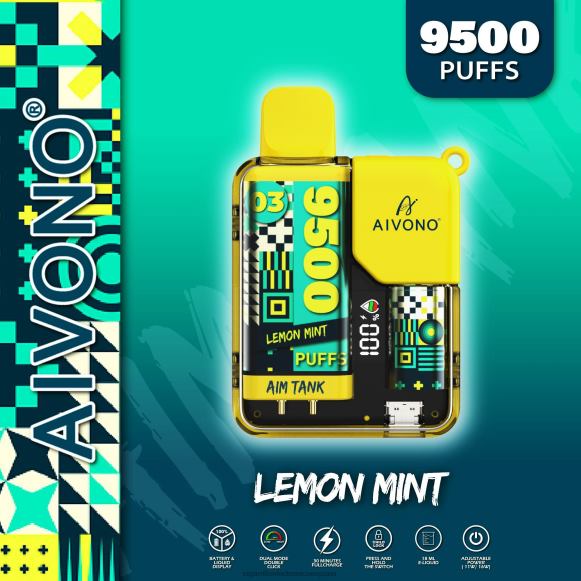 Distribuidor Vapeo Al Por Mayor - Aivono AIM TANK 9500 menta limon NLH2435