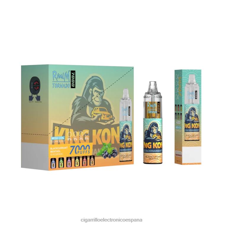 Cigarrillo Electrónico Recargable - desechable 6VL061 RandM Tornado 7000 5%