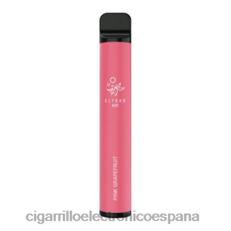 Cigarrillo Electrónico Sin Nicotina - Toronja rosa 6VL06105 ELFBAR 600
