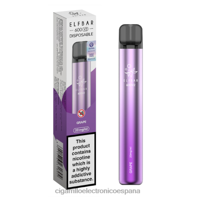 Cigarrillo Electrónico Blu - uva 6VL06284 ELFBAR 600V2 20 mg
