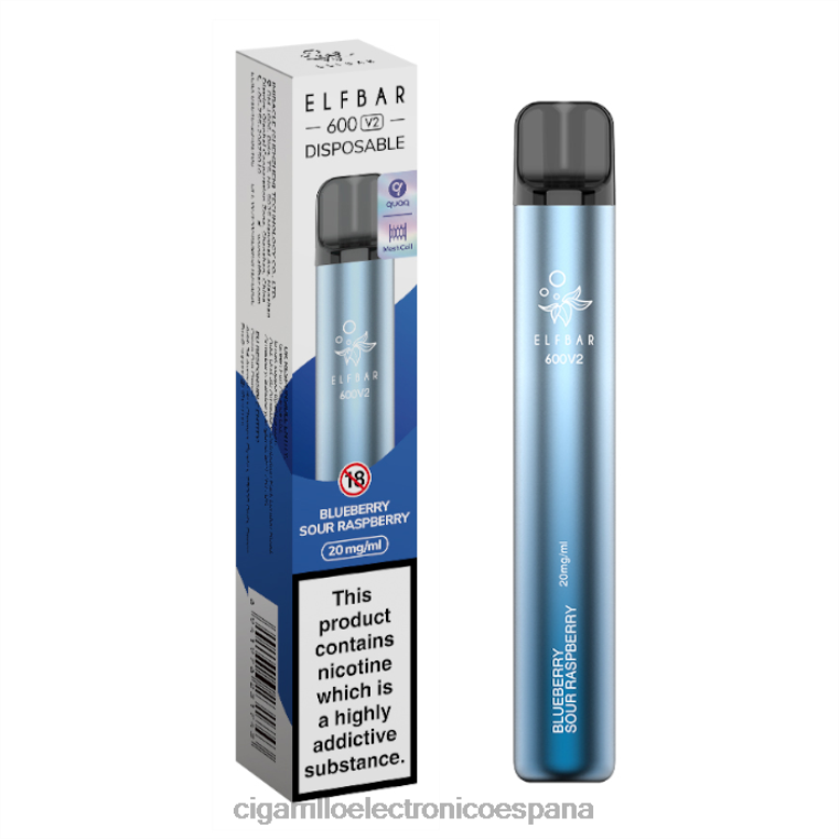 Cigarrillo Electrónico Marcas - arándano frambuesa agria 6VL06278 ELFBAR 600V2 20 mg