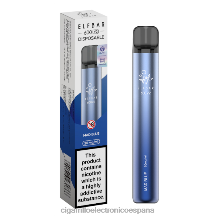 Cigarrillo Electrónico Marcas - azul loco 6VL06288 ELFBAR 600V2 20 mg