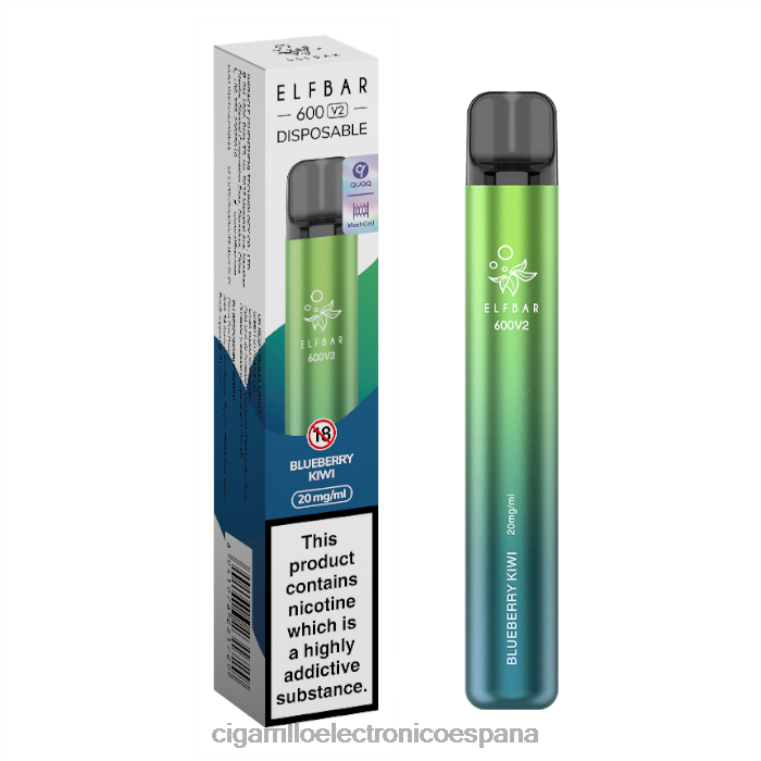 Cigarrillo Electrónico Precio - kiwi de arándanos 6VL06276 ELFBAR 600V2 20 mg