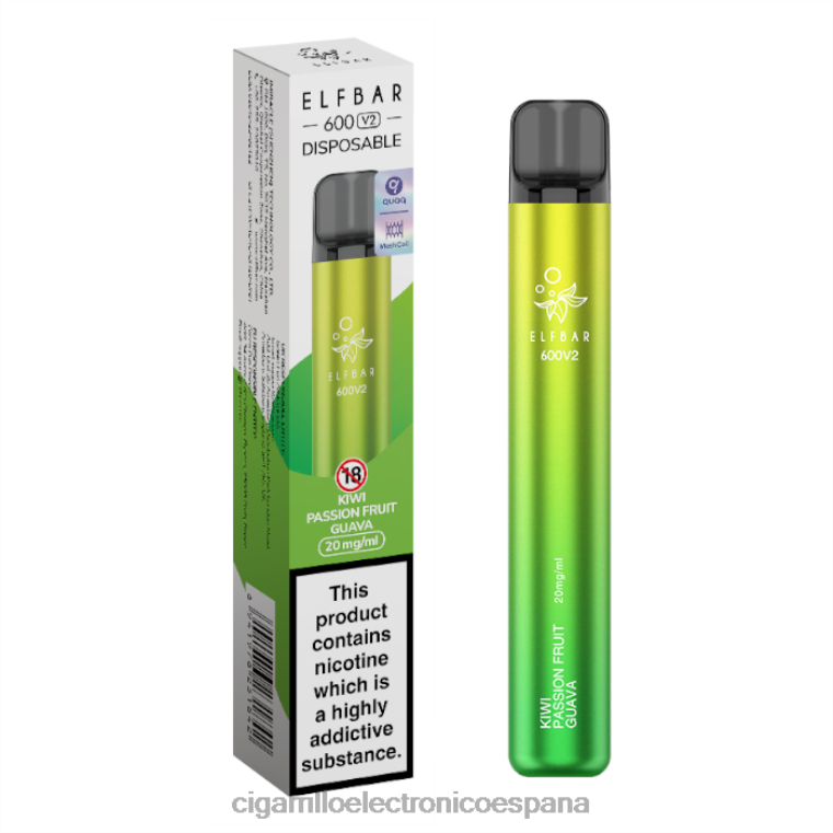 Cigarrillo Electrónico Precio - kiwi maracuyá guayaba 6VL06286 ELFBAR 600V2 20 mg