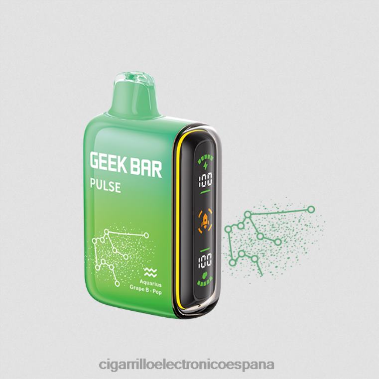 Cigarrillo Electrónico Recargable - pop de golpe de uva 6VL0671 GEEK BAR Pulse edición zodiac 7500 inhalaciones/15000 inhalaciones