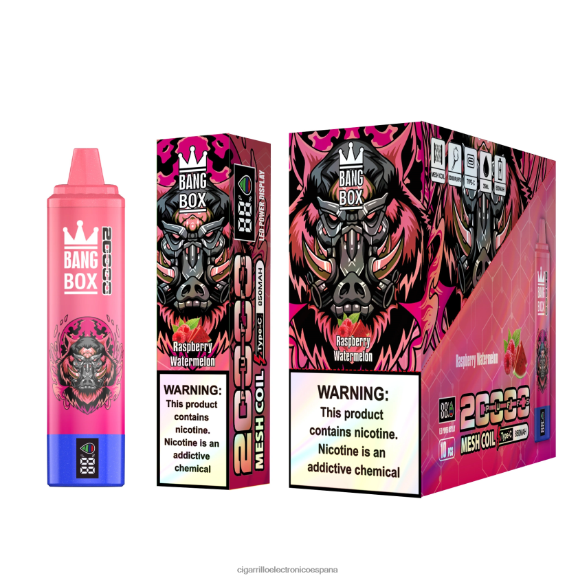 Cigarrillo Electrónico Blu - Bang Box 20000 sandía frambuesa 88FHHZ53