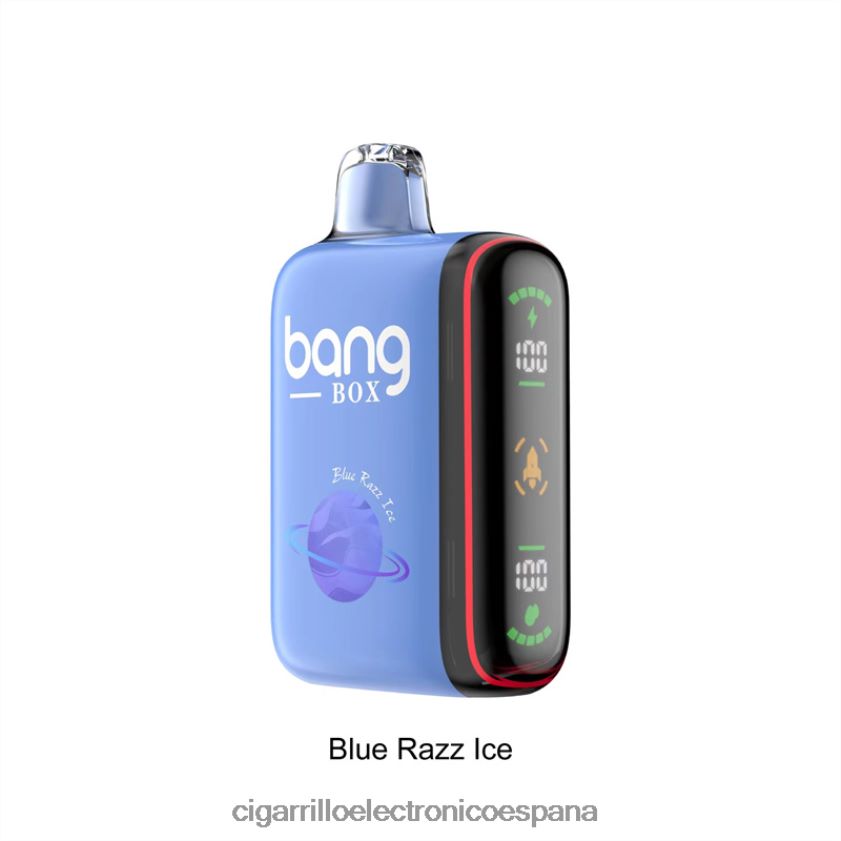 Cigarrillo Electrónico Blu - Bang Box Pantalla de potencia inteligente de 9000-18000 inhalaciones hielo azul 88FHHZ26