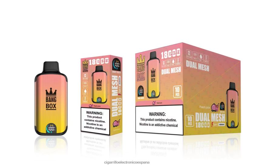 Cigarrillo Electrónico Estanco - Bang Box 18000 bocanadas jugo de durazno 88FHHZ91