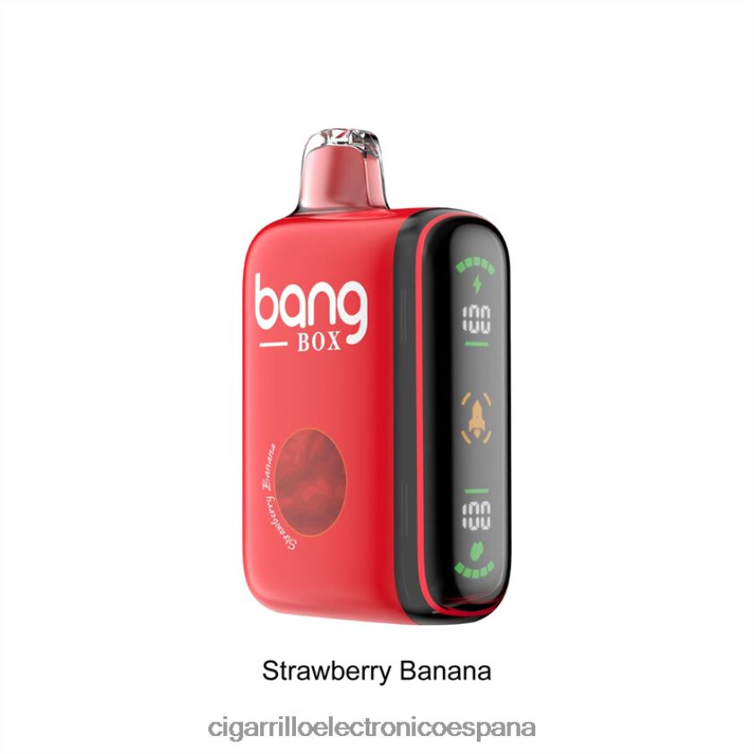 Cigarrillo Electrónico Estanco - Bang Box Pantalla de potencia inteligente de 9000-18000 inhalaciones plátano fresa 88FHHZ25