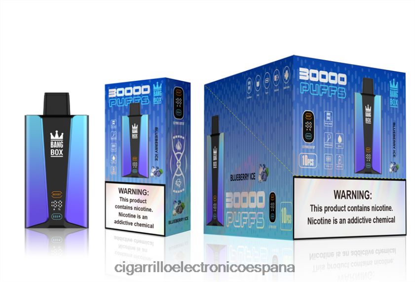 Cigarrillo Electrónico Estanco - Bang Box Pantalla inteligente de 30000 inhalaciones hielo de arándanos 88FHHZ79