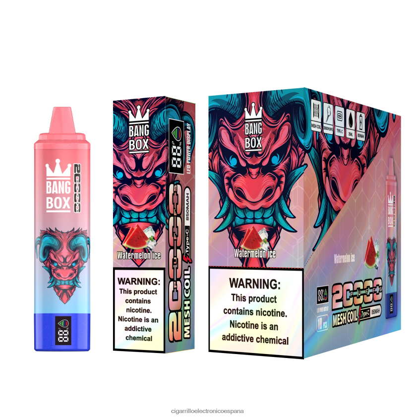Cigarrillo Electrónico Estanco Precio - Bang Box 20000 hielo de sandia 88FHHZ56