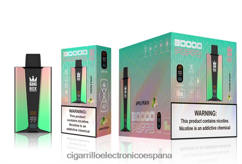 Cigarrillo Electrónico Estanco Precio - Bang Box Pantalla inteligente de 30000 inhalaciones durazno manzana 88FHHZ83