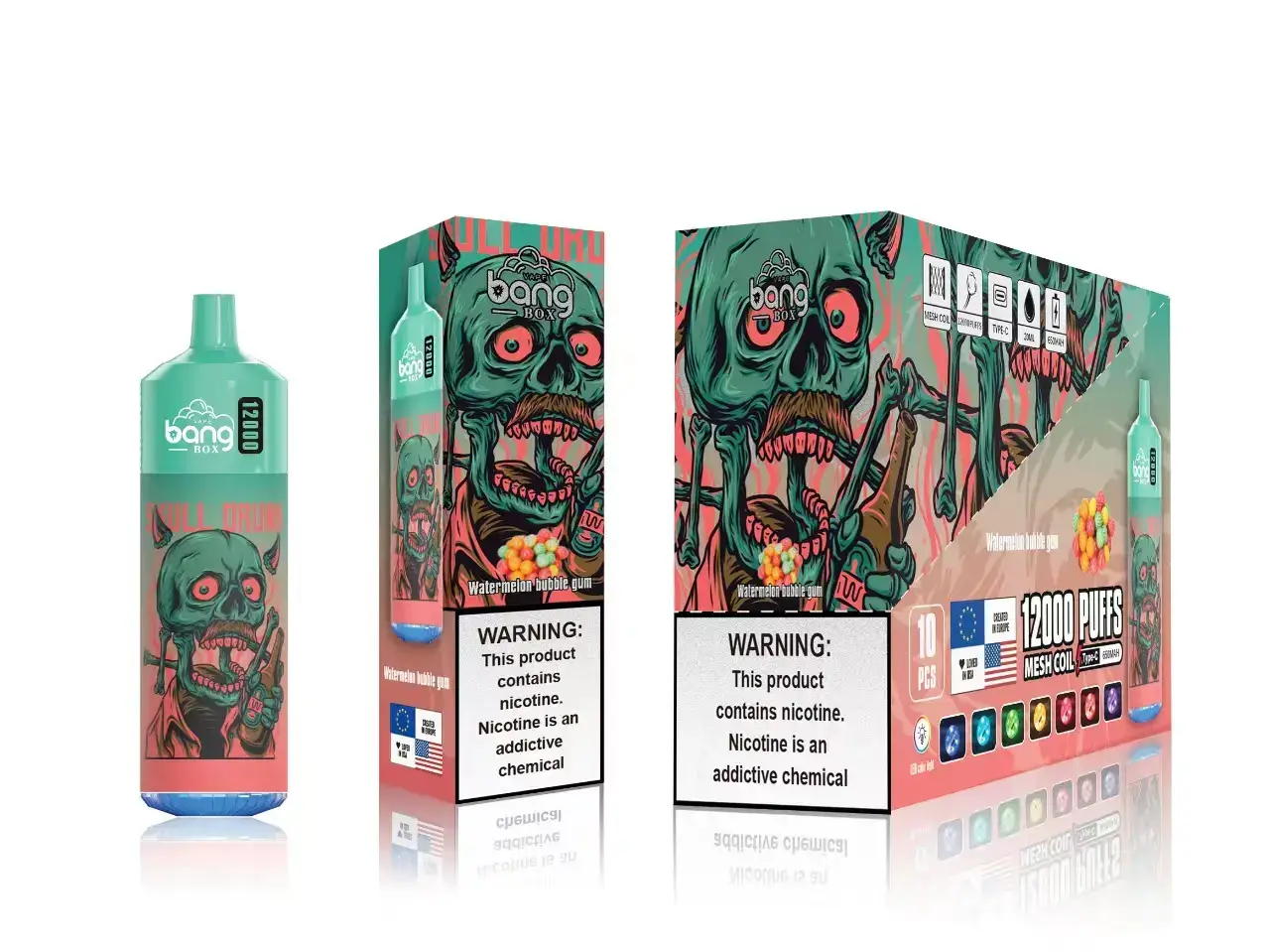 Cigarrillo Electrónico Estanco Precio - chicle de sandía 6VL06119 Bang Box 12000 bocanadas